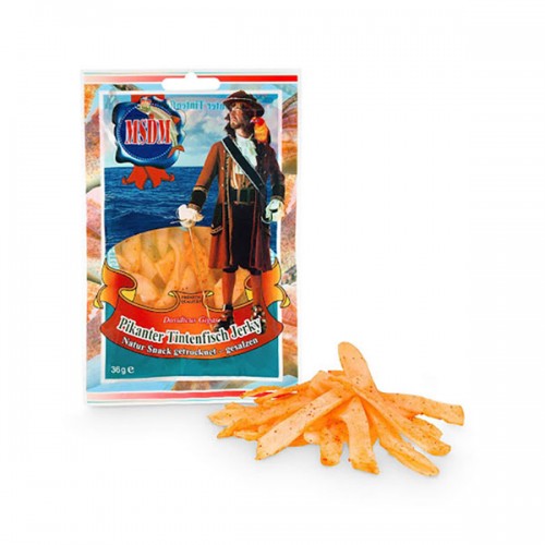 Вяленые кальмары с перцем чили, 36 г